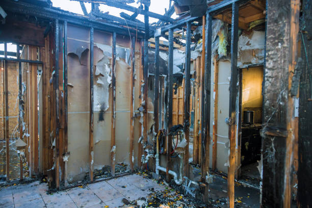 Professional Fire Damage Assessment technician working in Glenwood Landing, NY
